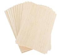 Sirxlevcy Hoja de Madera para Manualidades 20 Piezas Hojas de Madera Sin Terminar Piezas Finas de Madera para Tableros de Madera Artesanales en 150x100x2 mm