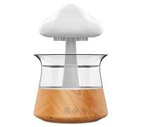Sirxlevcy Humidificador de Aire de Setas Nube de Lluvia Luz Distribuidor de Olores LáMpara de Aromaterapia Relajante Difusor de Sonidos