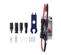 Sirxlevcy Interruptor de Aislamiento de CC Fotovoltaico Fotovoltaico de 32 a Panel Solar de Interruptor de Aire de ConmutacióN de Carga de AutobúS Solar Impermeable al Aire Libre de 500 V