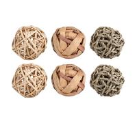 Sirxlevcy Juguete de Actividad de Animales PequeñOs, Juguetes de Masticar para Mascotas para Conejos Conejillos de Indias Jerbos, Paquete de 6