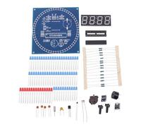 Sirxlevcy Kit de Reloj ElectróNico Giratorio DIY, Circuito ElectróNico, Kit Experimental BáSico, Reloj Despertador con Pantalla LED, Piezas de Bricolaje