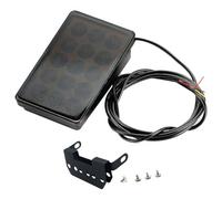 Sirxlevcy Luz de Freno de Coche LED 15LED F1 Estilo Carcasa Universal Piloto Luz AleróN Trasero de Coche Luz de Freno LED Luz Trasera Carcasa Negra