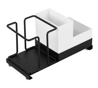 Sirxlevcy Organizador de EstacióN de Café y Té de Metal, Espacio PequeñO para Oficina, Soporte para Vasos de Papel Desechables, Bolsitas de Té, Organizador de CáPsulas de Café