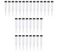 Sirxlevcy Paquete de 100 Tubos de Flores Tubos de PláStico para Flores, Tubo de Agua Transparente para Flores, Flores Reutilizables, Tubos de Agua