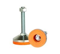 Sirxlevcy Paquete de 2 Niveladores de Patas Resistentes, Nivelador de Patas con Base de 3,14 Pulgadas de Diámetro, Pies Niveladores Ajustables con Rosca M16