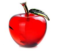 Sirxlevcy Pisapapeles de Manzana de Cristal Bonitas Manualidades Arte y ColeccióN DecoracióN de la Boda en Casa Adornos de Mesa/Coche (A)