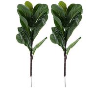 Sirxlevcy Plantas Artificiales ViolíN Hoja Higuera Ficus Lyrata Falo áRbol Falso Verde Arbustos Verdor para JardíN Porche Caja de Ventana DecoracióN