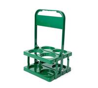 Sirxlevcy Portabebidas de Plástico Plegable con 4 Orificios, Portabebidas Reutilizable con Asa Portabebidas Portátil Verde