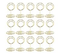Sirxlevcy Portatarjetas de Mini Lugar de 20 Piezas, Sostenedores de NúMeros de Mesa Lindos de 2 Pulgadas, Soportes de Imagen de Mesa con Soporte Tarjeta con Clase, Idea para Boda ()