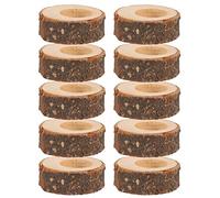 Sirxlevcy Servilletero de Madera de 20 Piezas Servilleteros NavideñOs Soporte de Servilletas Redondo Servilleteros Decorativos 1,18 Pulg