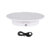 Sirxlevcy Soporte de ExhibicióN Giratorio Motorizado, 7,87 Pulgadas, Soporte de ExhibicióN Giratorio de 360 Grados Cubierto de Espejo para FotografíA ()