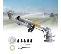 Sis-Tema De Aspersores De AleacióN De Zinc Resistente A La Intemperie. RotacióN Lenta De 360°. áNgulos Ajustables Para Una DistribucióN Eficiente Del Agua En Tierras De Cultivo,With1.2Mbracket
