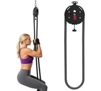 Sis-tema De Polea Portátil, Entrenador De Cuerda Sin Fin, Máquina De Cable Con Resistencia Ajustable 0-30 Kg, Equipo Para Gimnasio En Casa Con Capacidad De 150 Kg, Brazos, Espalda(Red)
