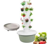 sis-Temas De Cultivo Sin Suelo, Torre De Cultivo para Patio, Torre HidropóNica Inteligente para Interiores - sis-Temas De Bomba Autociclaje 5-Layer20Pots-HydroponicTower
