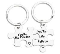 Sisadodo Llavero de regalo de Navidad para novio, novia, esposa, marido, te amo, regalo para mejor amigo, regalo de cumpleaños para mejor amiga, You Are My Person, S