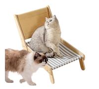 Sisal Cat Hammock, Natural Scratching Pad, Adjustable Pet Chair, 4-Position Lounge, Comfortable Design, 1 Piece, Light Brown, Perfect For Small and Medium Kittens