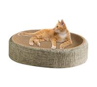 Sisal Cat Scratch Nest - 18 Inches Wear-Resistant Scratcher for Healthy Claw Exercise, Multi-Purpose Pet Activity Station with Lounging Spot, Furniture Protector for Cats Kittens Rest and Play