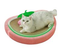 Sisal Cat Scratch - Strawberry Bed Pad, Pet Sleeping with Nest, Scratching Mat, Kitten Accessory, Furniture Protector for Keeping Claws Healthy Preventing Damage to Sofas Floors