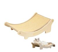 Sisal Cat Scratcher Bed, Wear-Resistant Kitten Claw Grinding Nest Lounge, Furniture Protector Cat Scratching Bed Hammock For Puppy Pets,Easy To Place Anywhere In The Home 19.69x12.99x6.69 Inches