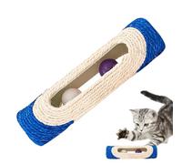 Sisal Cat Scratcher - Juguete cilíndrico con 3 bolas giratorias, accesorios interactivos, protector de muebles para gatos, bolas de juguete para gatos para arañazos, pat, mordeduras