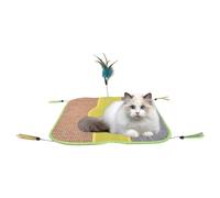 Sisal Cat Scratcher Mat, Alfombra de sisal para gatos | Alfombra de rascar Natural Pad Horizontal SCRACKING - Protector de Muebles de Piso Raspar Multifunción para Gato Interior