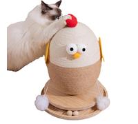 Sisal Cat Scratcher Posts, Rooster Cat Scratching Toy, Cat Scratching Post with Base, Durable Sisal Scratching Post, Small Cat Scratching Post, Medium Cat Scratcher, Cat Toy with Solid Wood Base