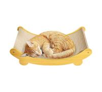 Sisal Cat Scratcher - Sturdy Scratching Post for Cats | Natural Sisal Rope with Stable Base, Helps Protect Furniture, Encourages Exercise, Play, and Healthy Claw Maintenance 15.35x12.6 in