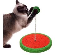 Sisal Cat Toy, Cute Kitten Scratching Board, Spring Ball, Furniture Protection, Prevents Damage to Wall, Couch, Carpets, Sofas, 6.89x8.66 Inches, for Indoor Cats, Playtime