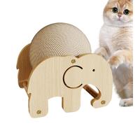 Sisal Rope Cat Toy - Bola De Rascado Interactivo con Pelaje De Conejo, Rueda De Ejercicio Sin Deslizamiento para Interiores | Juguete De Juego De Gatito Duradero para Salud De Garra, Quema De En