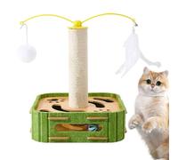 Sisal Scratching Post, Interactive Cat Toy, Indoor Ejercise Toys, Kitten Scratchings Posts, 13,38 x 13,77 pulgadas, proporcionando una salida productiva para tus mascotas