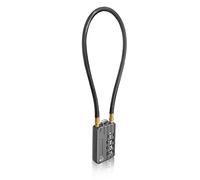 SISAV - Candado de combinación de 4 dígitos con cable resistente de 30 cm/12 pulgadas para casillero de gimnasio escolar, casco, archivadores, caja de herramientas, maleta, mochila, negro gun 1 piezas