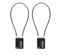 SISAV Candados de combinación de cable de 4 dígitos de 12 pulgadas para casillero de gimnasio escolar, casco, archivadores, caja de herramientas, maleta de equipaje, mochila, cable de 3 mm de diámetro