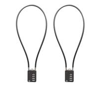 SISAV Candados de combinación de cable de 4 dígitos de 19.6 pulgadas para casillero de gimnasio escolar, casco, archivadores, caja de herramientas, maleta de equipaje, mochila, pistola negra, paquete
