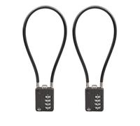 SISAV Cerraduras de combinación de cable de 4 dígitos de 30 cm, cable audaz para casillero de gimnasio escolar, casco, archivadores, caja de herramientas, maleta de equipaje, mochila, cable de 5 mm de