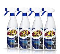 Sisbrill 361 Todo Uso Coche - Limpiador de Asientos, Tapicería, Salpicadero, Cuero, Mosquitos - Interior y Exterior del coche - Pack 4 Unidades