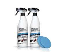 Sisbrill Car, Acondicionador de Salpicaderos, Plásticos y Piel - Abrillantador Satinado - Crema pulverizada con Tacto Seco - 750 ml (Pack 2 Unidades)