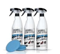 Sisbrill Car, Acondicionador de Salpicaderos, Plásticos y Piel - Abrillantador Satinado - Crema pulverizada con Tacto Seco - 750 ml (Pack 3 Unidades)