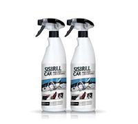 Sisbrill Car, Acondicionador de Salpicaderos, Plásticos y Piel - Abrillantador Satinado - Crema pulverizada con Tacto Seco - 750 ml (Pack 2 Unidades)