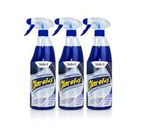 Sisbrill Clarolux Limpiacristales Coche Sin Marcas - Limpia a fondo y evita los rayones en el Parabrisas - Etiqueta en Español - Pack 3 Uds