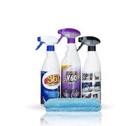 Sisbrill Kit de Limpieza - Limpieza y Cuidado de Todo el Coche - Llantas, Cuero, Mosquitos, Tapicería