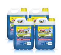 Sisbrill Lavaparabrisas Coche Uso Directo - Líquido Limpiaparabrisas Sin Diluir, Elimina Insectos y Suciedad, Sin Residuos ni Chirridos - Pack 4 estándar - 20 Litros