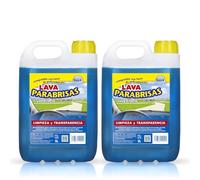 Sisbrill Lavaparabrisas Coche Uso Directo - Líquido Limpiaparabrisas Sin Diluir, Elimina Insectos y Suciedad, Sin Residuos ni Chirridos - Pack 2 estándar - 10 Litros