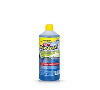 Sisbrill Lavaparabrisas Concentrado - Efecto Agua Plana - Elimina Polvo e Insectos - Sin Chirridos - 1 Litro para 5 depósitos