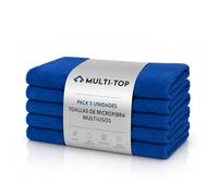 Sisbrill Pack de 5 Paños de Microfibra para Coche 40 x 30 cm, Bayetas Multiusos para Carrocería, Cristales, Llantas e Interior