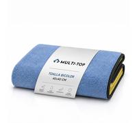 Sisbrill Pack de 5 Toallas de Secado para Coche 80 x 50 cm, Microfibra Gruesa, Ultrasuave y Bicolor para el Coche y la Moto (Pack 1-40x40)
