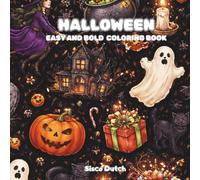 Sisco Dutch Halloween: Easy & Bold Scary Coloring Book