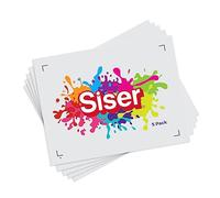SISER EasyColor DTV - Hojas de vinilo de transferencia de calor compatibles con impresoras de inyección de tinta (5 hojas)