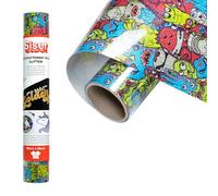 Siser EasyPattern Plus Glitter - Vinilo termotransferible Monsterock 50 x 30 cm, termovinilo con purpurina con motivos preimpresos, compatible con plóter de corte