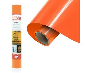 SISER® EasyWeed® - Lámina flexible de transferencia térmica de 30 cm x 1 m, color naranja, para personalización de tejidos, pasatiempos creativos, certificado VeganOk y Öko-Tex Standard 100 Clase I