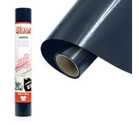 Siser EcoStretch Blue Navy, 30 cm x 0,5 m, vinilo termotransferible termoadhesivo elástico y versátil para la personalización de tejidos y ropa deportiva, fácil de cortar